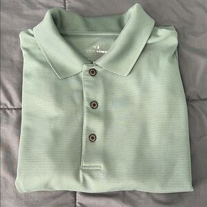 Grand Slam Green Textured Polo Size Large